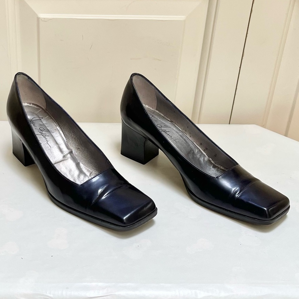 Joan Helpern Signature square toe pumps